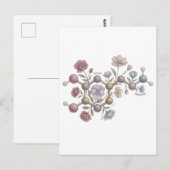 Pastel Watercolor Dopamine Molecule Neurodivregent Postkarte (Vorne/Hinten)