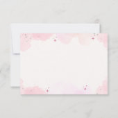 Pastel Watercolor Dreamcatcher Babydusche Dankeskarte (Rückseite)