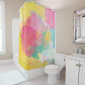 Pastel Watercolor Duschvorhang (Beispiel)