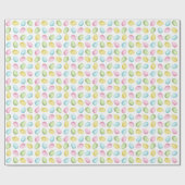 Pastel Watercolor Easter Egg Pattern Geschenkpapier (Flach)