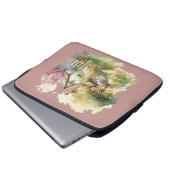 Pastel Watercolor Englische Hütte Laptopschutzhülle (Vorne Knopf)