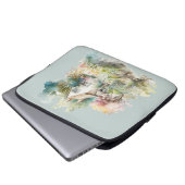 Pastel Watercolor Englische Hütte Laptopschutzhülle (Vorne Knopf)
