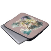 Pastel Watercolor Englische Hütte Laptopschutzhülle (Vorne Knopf)