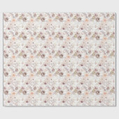 Pastel Watercolor Farbige Rose Geschenkpapier (Flach)