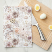 Pastel Watercolor Farbige Rose Geschirrtuch (Viertel Falte)