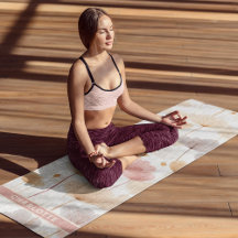 Pastel Watercolor Floral Blooms Personalized Name