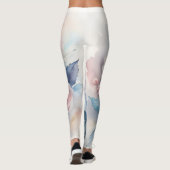 Pastel Watercolor Floral Leggings (Rückseite)