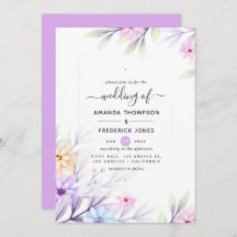 Pastel Watercolor Floral Wedding