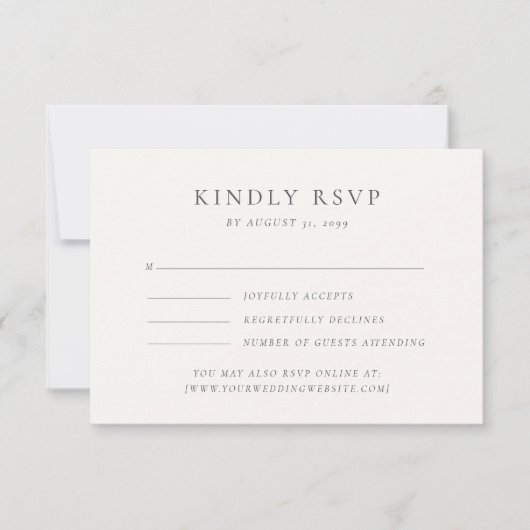 Pastel Watercolor Floral Wedding RSVP Card Einladung (Vorderseite)