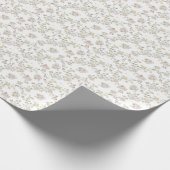 Pastel Watercolor flowers Roll Geschenkpapier (Ecke)