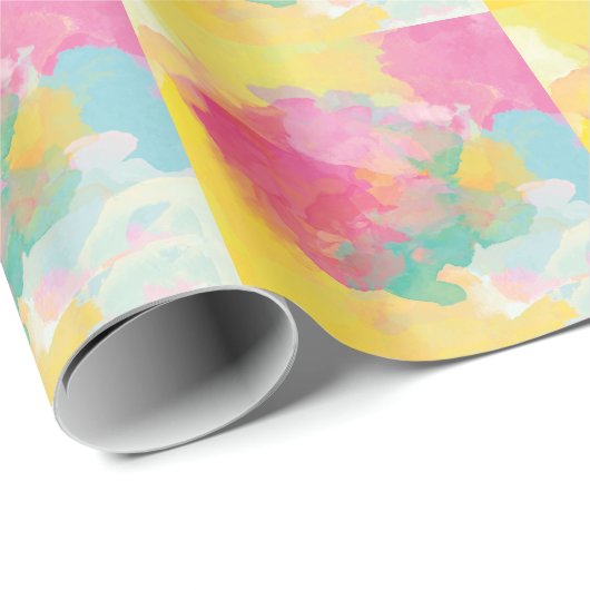 Pastel Watercolor Geschenkpapier (Rolleneckpunkt)
