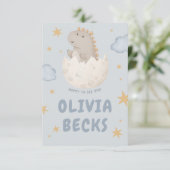 Pastel Watercolor Illustrative Babydusche Begleitkarte (Stehend Vorderseite)