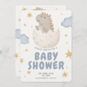 Pastel Watercolor Illustrative Babydusche Einladung (Vorne/Hinten)