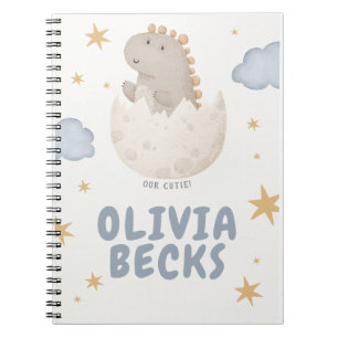Pastel Watercolor Illustrative Babydusche Notizblock