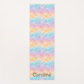 Pastel Watercolor Individuelle Name Yogamatte (Vorderseite)