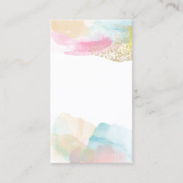 Pastel Watercolor Jewelry Product Backing Cards Visitenkarte