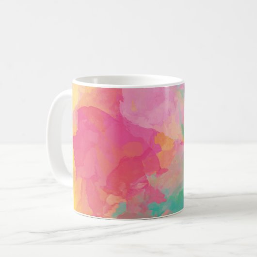 Pastel Watercolor Kaffeetasse (Vorderseite Links)