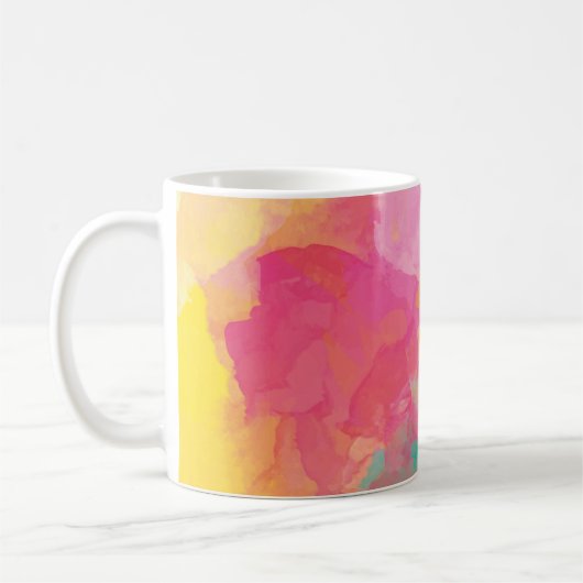 Pastel Watercolor Kaffeetasse (Links)