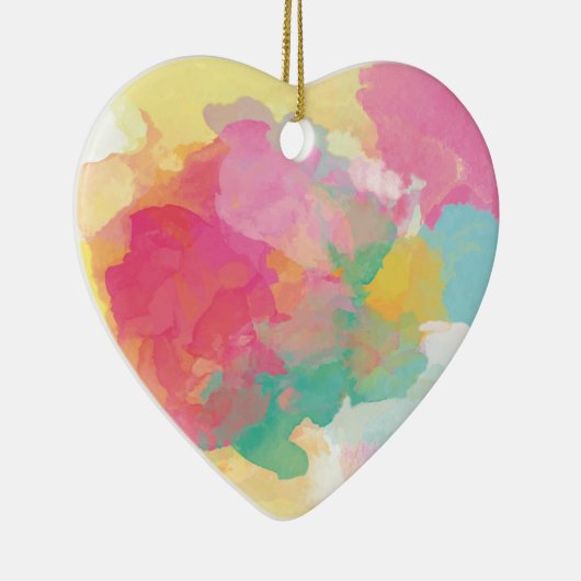 Pastel Watercolor Keramikornament (Rechts)