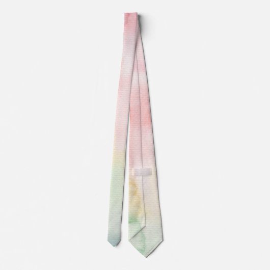 Pastel Watercolor Krawatte (Rückseite)