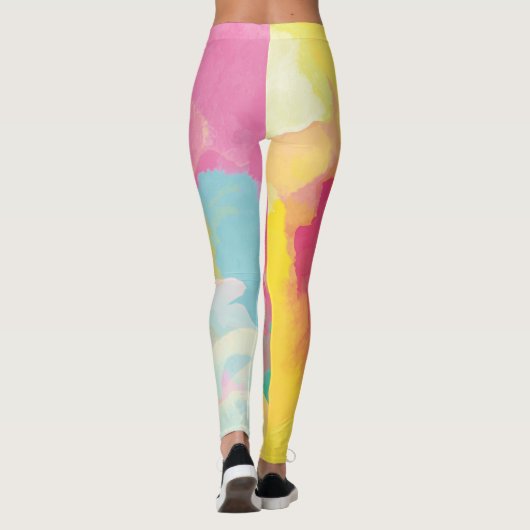 Pastel Watercolor Leggings (Rückseite)