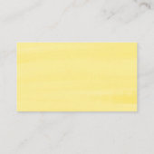 Pastel Watercolor Lemon Summer Wedding Registry Begleitkarte (Rückseite)