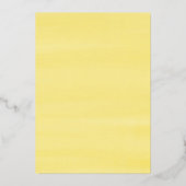 Pastel Watercolor Lemon Tree Summer Wedding Folieneinladung (Rückseite)