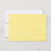 Pastel Watercolor Lemon Tree Summer Wedding RSVP Karte (Rückseite)