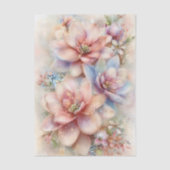 Pastel Watercolor Magnolia Decoupage Seidenpapier (Vorderseite)