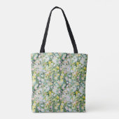 Pastel Watercolor Meadow Tote Tasche (Rückseite)