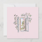 Pastel Watercolor Mediterranean Save The Date (Rückseite)