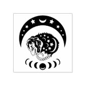 Pastel Watercolor Moon Possum Gummistempel (Prägung)