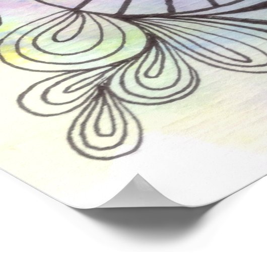 Pastel Watercolor Museo Cantonale d'Arte Poster (Ecke)