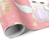 PASTEL WATERCOLOR NIEDLICH EASTER BUNNIES GESCHENKPAPIER (Rolleneckpunkt)