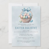 Pastel Watercolor Ostereier Wilhelm Basketball auf Einladung (Vorderseite)