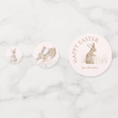 Pastel Watercolor Osterfest Bunny Egg Hunt Brunch Konfetti (Vorderseiten)