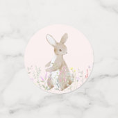 Pastel Watercolor Osterfest Bunny Egg Hunt Brunch Konfetti (Klein Vorderseite)