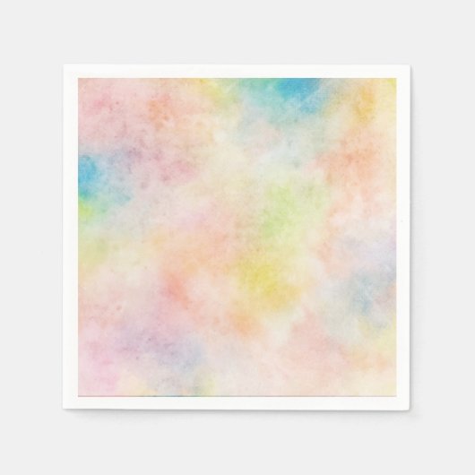Pastel Watercolor Papierserviette (Vorderseite)