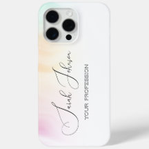 Pastel Watercolor Personalized iPhone Case