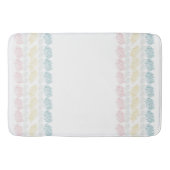 Pastel Watercolor Pinselstriche Badematte (Vorderseite)