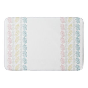 Pastel Watercolor Pinselstriche Badematte