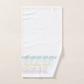 Pastel Watercolor Pinselstriche Badhandtuch Set (Handtuch)