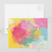 Pastel Watercolor Postkarte (Vorne/Hinten)