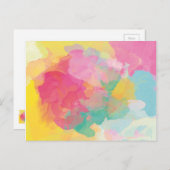 Pastel Watercolor Postkarte (Vorne/Hinten)