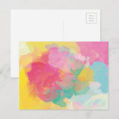 Pastel Watercolor Postkarte (Vorne/Hinten)