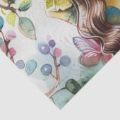 Pastel Watercolor Puppenhaus-ähnliche Girls-Dekoup Seidenpapier (Ausschnitt)