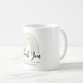 Pastel watercolor rainbow teacher kaffeetasse (VorderseiteRechts)