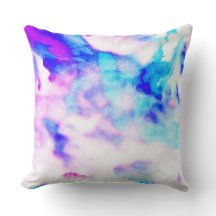 PASTEL WATERCOLOR Retro DESIGN Throw Kissen