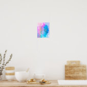 Pastel Watercolor Rose Gold Hustel Poster (Küche)