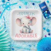 PASTEL WATERCOLOR TOTAL ADORABLE ELEPHANT PAPPTELLER (Party)